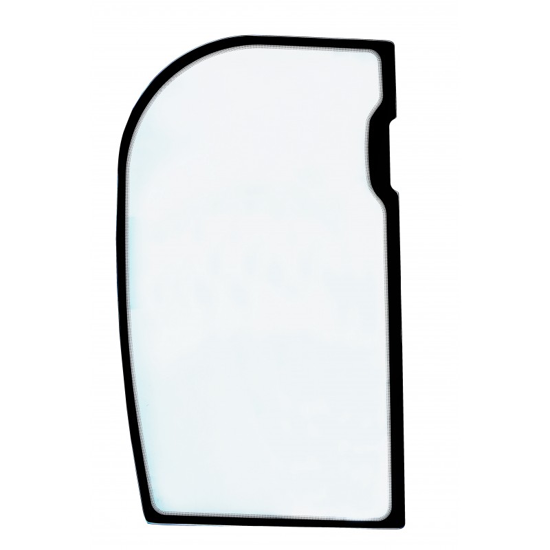 БОКОВОЕ СТЕКЛО ЗА ДВЕРЬЮ, ЛЕВАЯ СТОРОНА, ТРАФАРЕТНАЯ ПЕЧАТЬ, МИНИ-ЭКСКАВАТОР JCB 8025ZTS 8030ZTS 827/80410