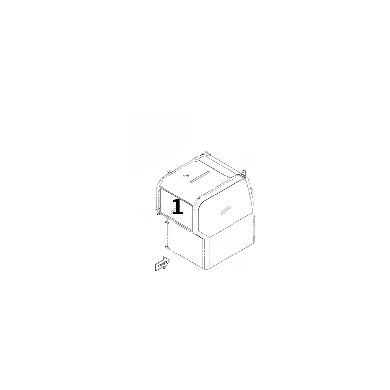 ТРАФАРЕТНАЯ ПЕЧАТЬ НА ЗАДНЕМ СТЕКЛЕ МИНИ-ЭКСКАВАТОРА CAT 308E 4199590