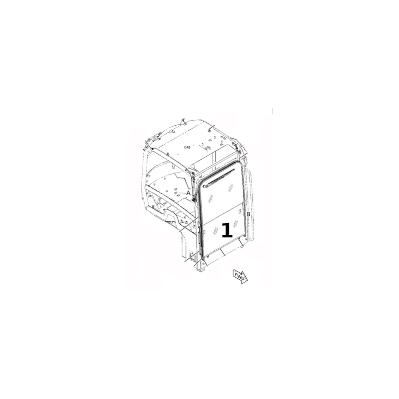 ЭКСКАВАТОР ГУСЕНИЧНЫЙ 301.8 303.5 КР 5527784 ПЕЧАТНАЯ ФОРМА ЭКРАНА НИЖНЯЯ ЧАСТЬ ЛОБОВОГО СТЕКЛА