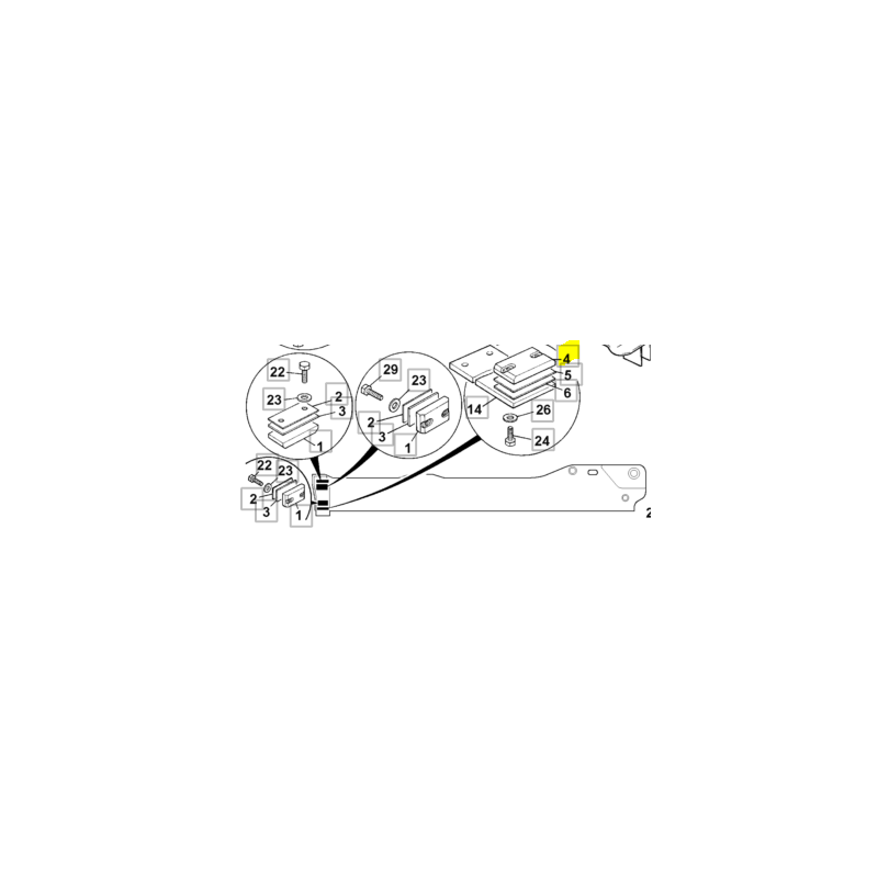 СКОЛЬЗЯЩАЯ РУКОЯТКА ТЕЛЕСКОПА CVA ПОГРУЗЧИКА JCB, 22 ММ