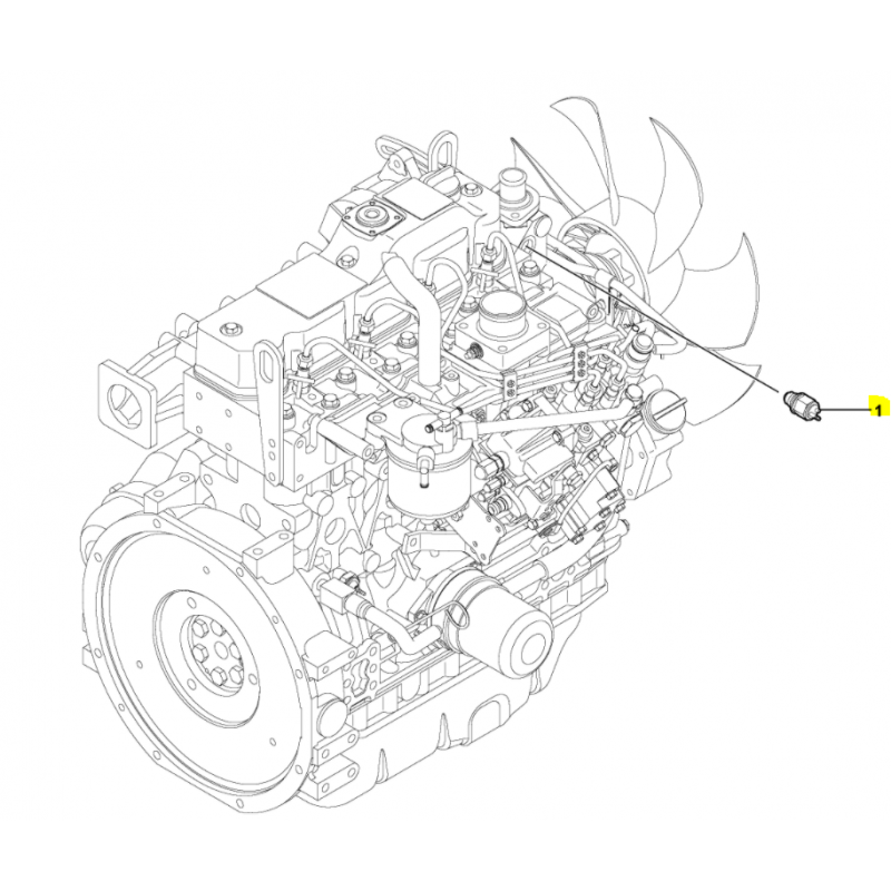 ДАТЧИК ТЕМПЕРАТУРЫ ДВИГАТЕЛЯ МИНИ-ЭКСКАВАТОРА VOLVO