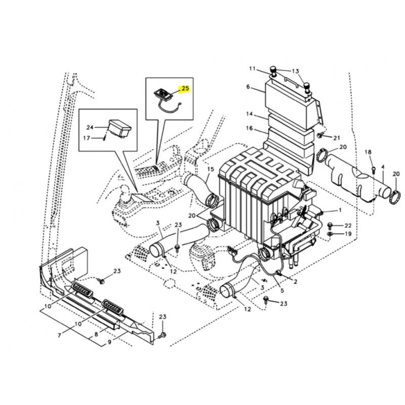 Датчик температуры кондиционера Volvo OEM