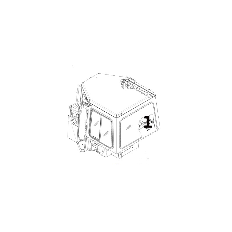 ЗАДНЕЕ СТЕКЛО ГУСЕНИЧНОГО БУЛЬДОЗЕРА CAT D5M D6M 1109232