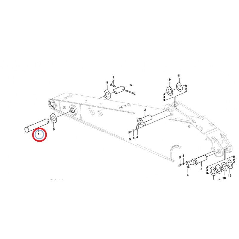 ШТИФТ СТРЕЛЫ ЭКСКАВАТОРА VOLVO
