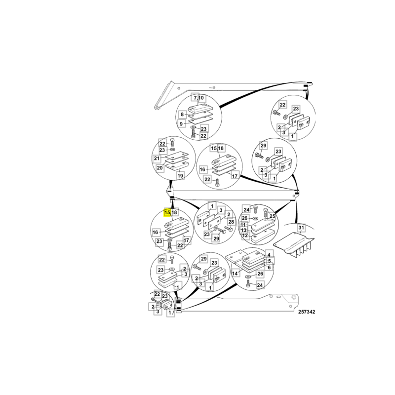 СКОЛЬЗЯЩИЙ ВЫДВИЖНОЙ РЫЧАГ CVA ЗАРЯДНОЕ УСТРОЙСТВО TELESK / JCB