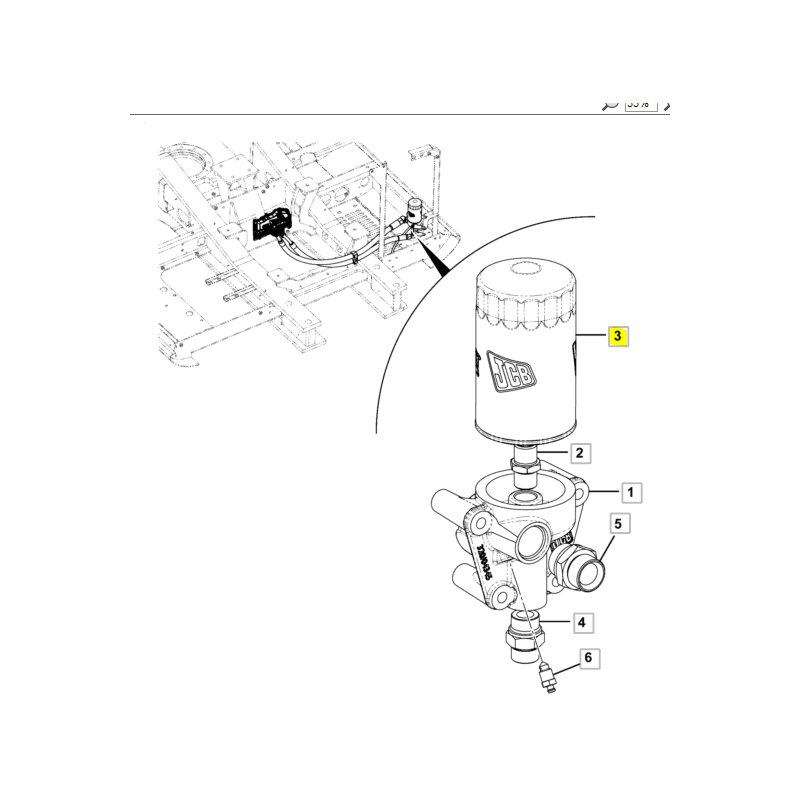 МАСЛЯНЫЙ ФИЛЬТР JCB ДЛЯ ЭКСКАВАТОРА-ПОГРУЗЧИКА 3CX 4CX ОРИГИНАЛ