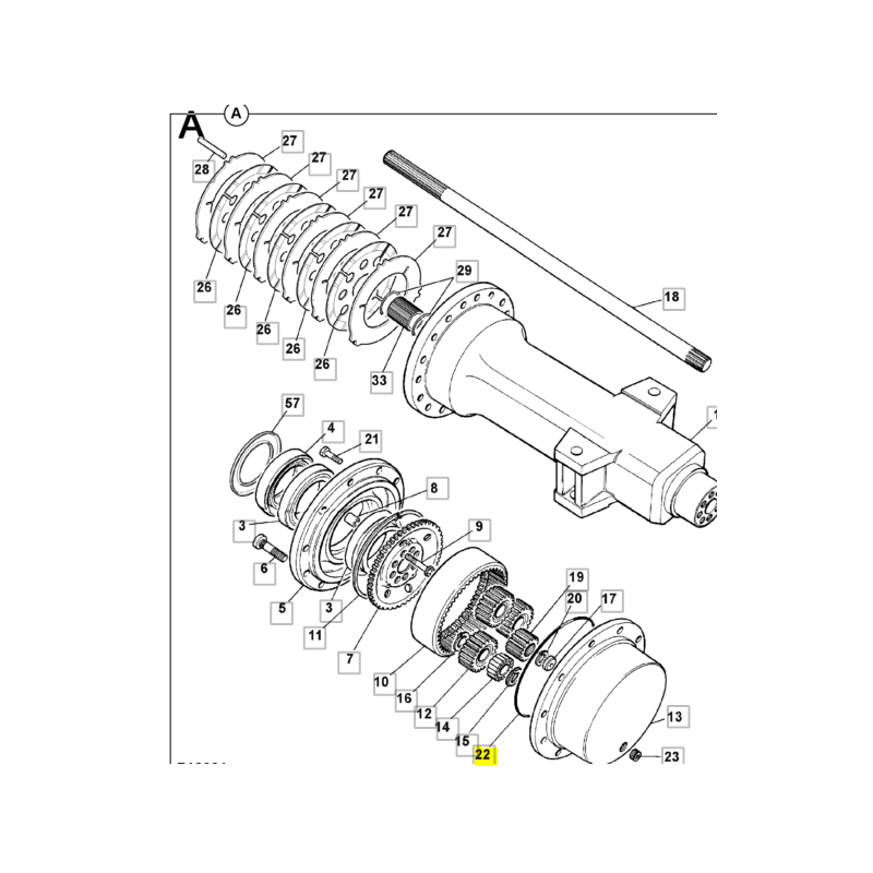 Уплотнительное кольцо ступицы колеса JCB
