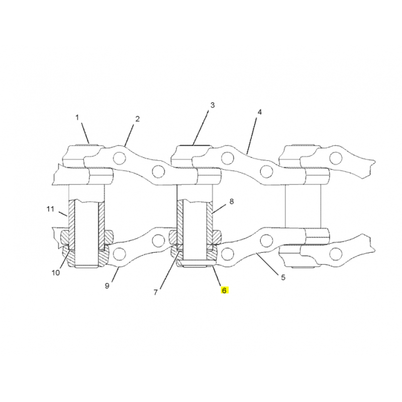 ПРЕДОХРАНИТЕЛЬНЫЙ ШТИФТ ЭКСКАВАТОРА CAT 10X62