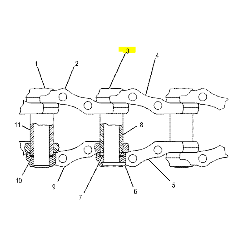 Штифт 42X226 для гусеничного экскаватора CATERPILLAR