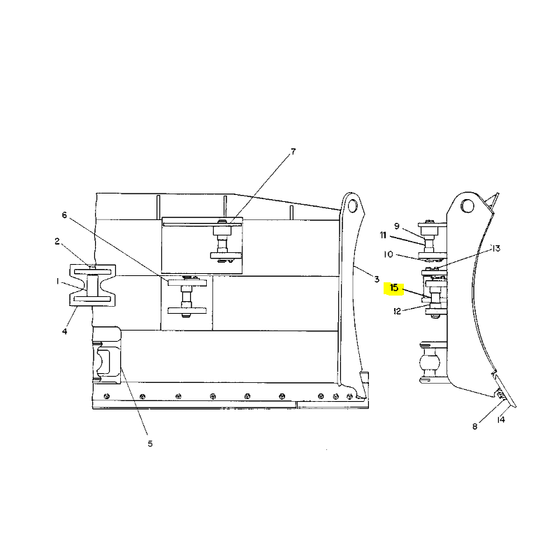 Штифт 38X170 для бульдозера CAT