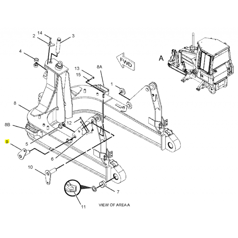 Штифт 38X130 для бульдозера Cat