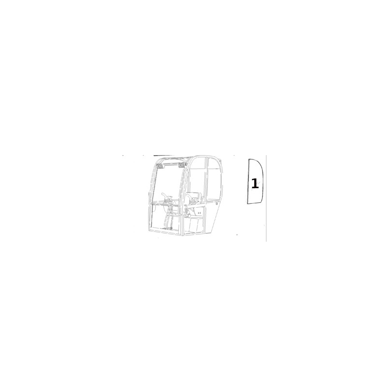 ТРАФАРЕТНАЯ ПЕЧАТЬ НА БОКОВОМ СТЕКЛЕ МИНИ-ЭКСКАВАТОРА JCB 8014 8017 236/07303