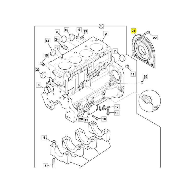 УПЛОТНЕНИЕ КОЛЕНЧАТОГО ВАЛА JCB ТЕЛЕСКОПИЧЕСКОГО И КОЛЕСНОГО ПОГРУЗЧИКА