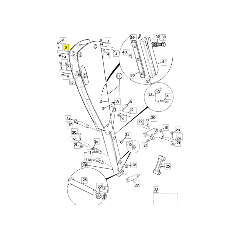 Штифт привода экскаватора-погрузчика JCB CVA 277X50