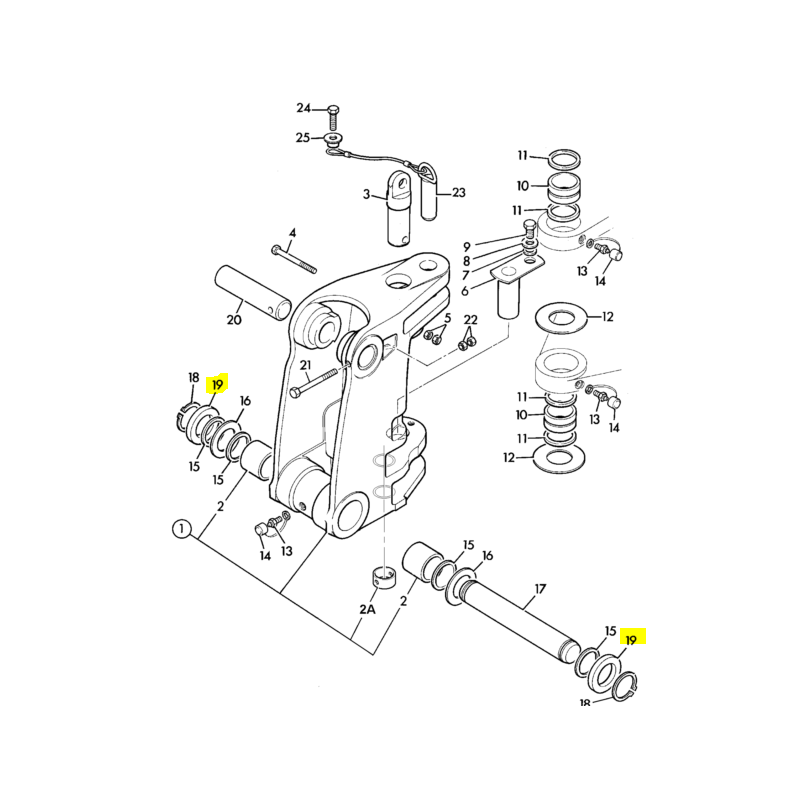 Прокладка штифта CVA 3CX 4CX JCB