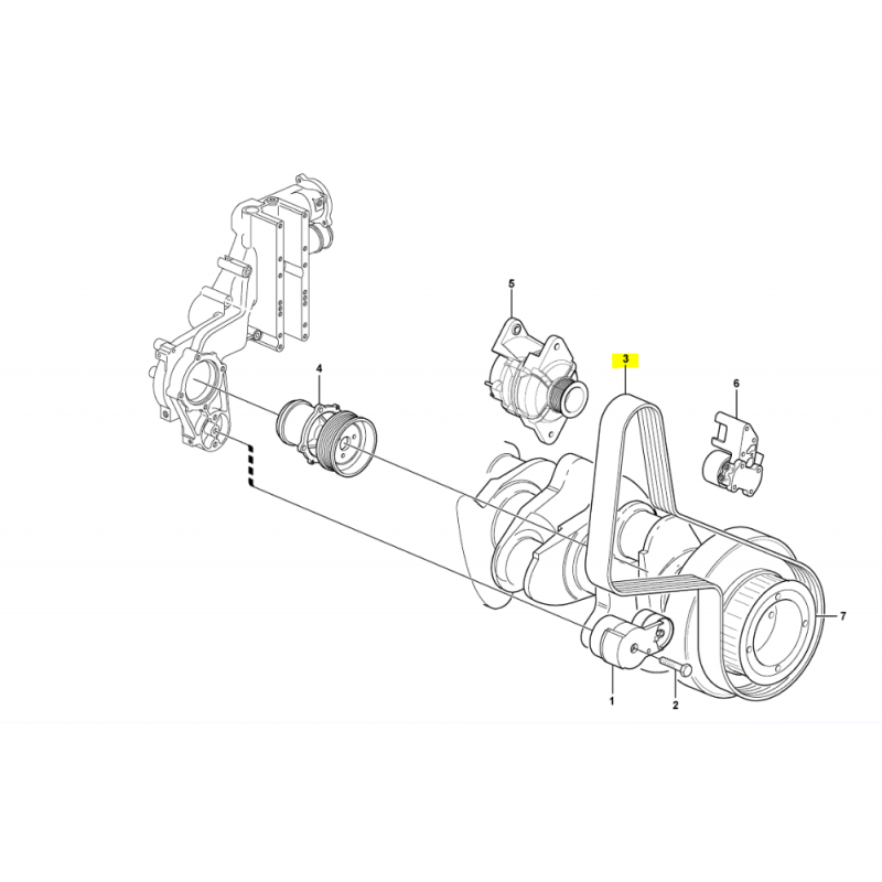 КЛИНОВОЙ РЕМЕНЬ ДЛЯ ГУСЕНИЧНОГО ЭКСКАВАТОРА VOLVO И КОЛЕСНОГО ПОГРУЗЧИКА CVA