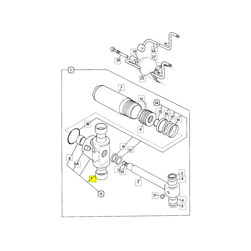 Втулка привода вращения экскаватора-погрузчика JCB