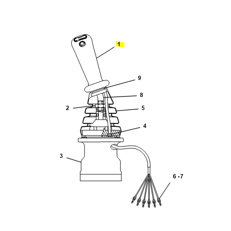 ДЖОЙСТИК KOPARKA CAT 315 318 CVA