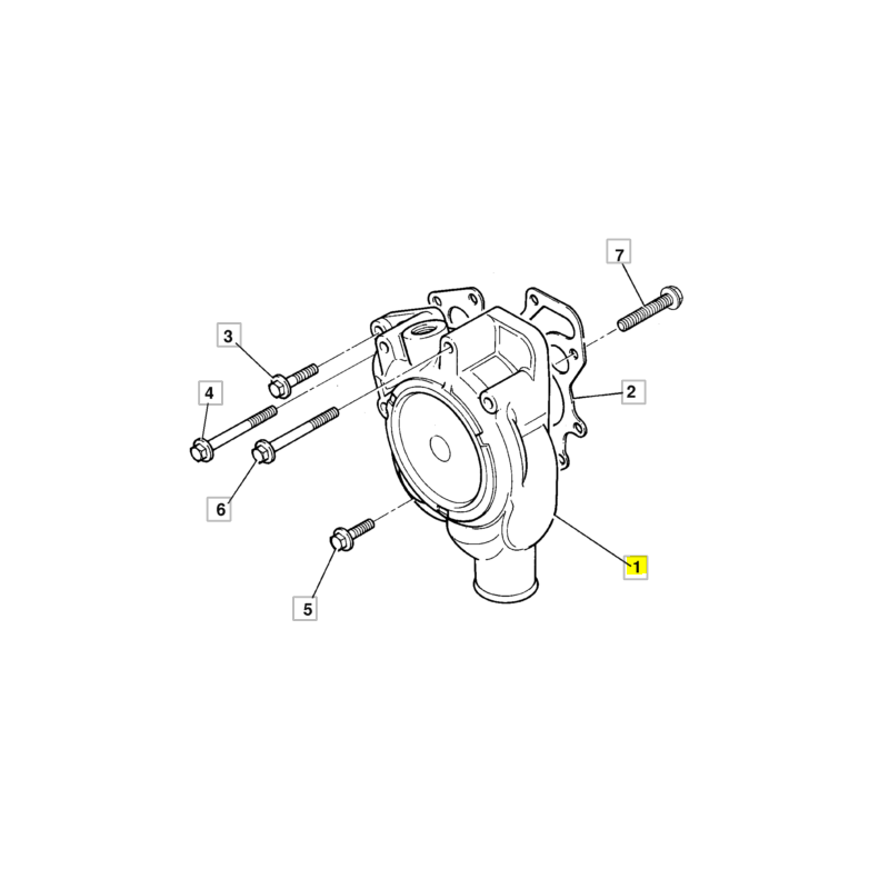 ВОДЯНОЙ НАСОС ДЛЯ ТЕЛЕСКОПИЧЕСКОГО ПОГРУЗЧИКА JCB OEM PERKINS