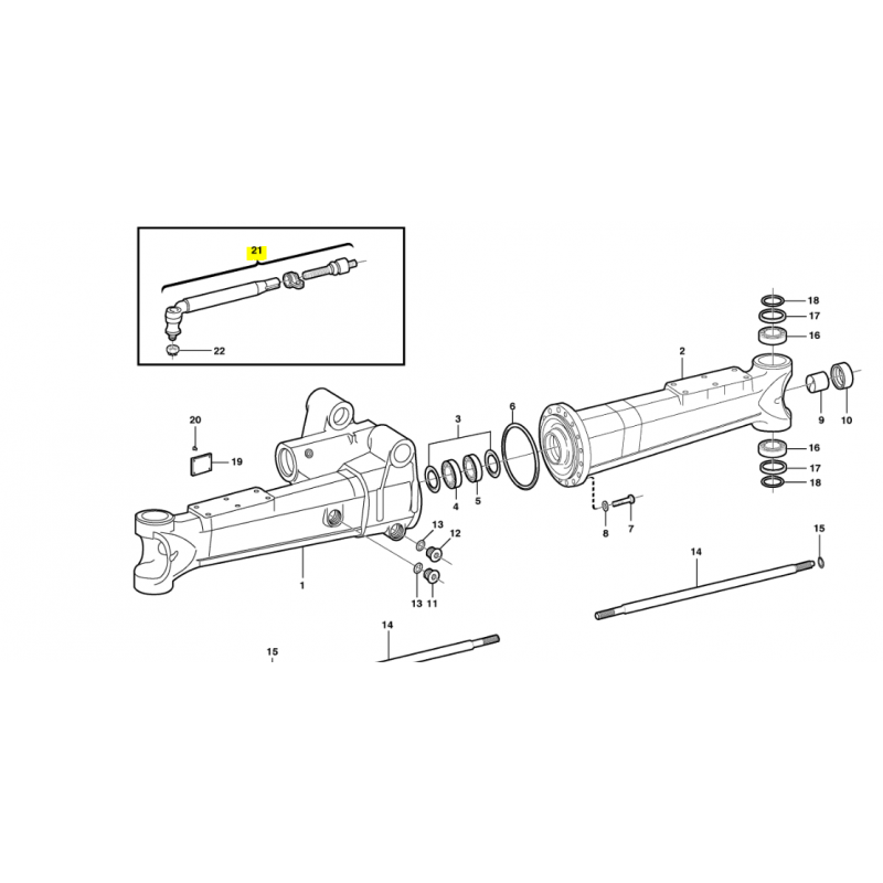 Правая рулевая тяга для экскаватора Volvo CVA