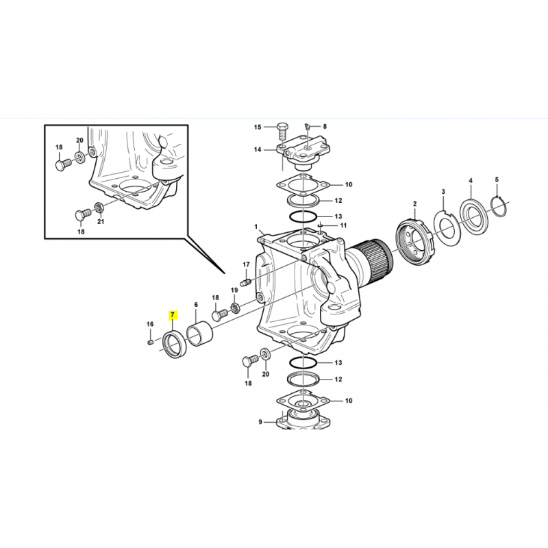 Уплотнение кроссовера CVA для экскаватора Volvo