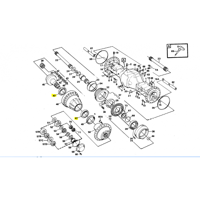 ПОДШИПНИК СТУПИЦЫ ПЕРЕДНЕЙ/ЗАДНЕЙ ОСИ ПОГРУЗЧИКА VOLVO CVA