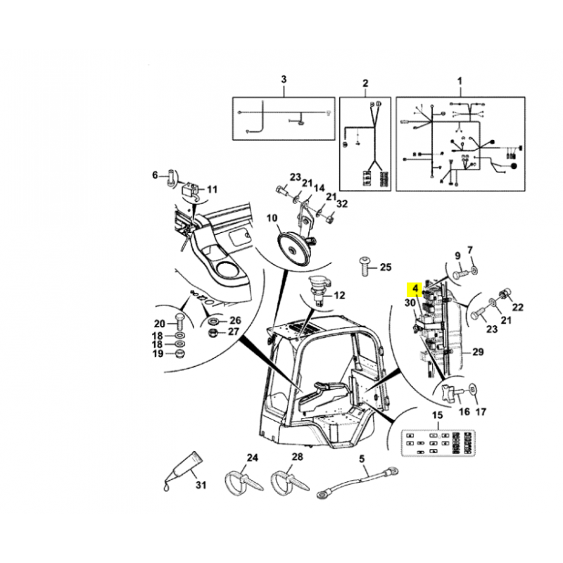 РЕЛЕ 4-КОНТАКТНОЕ ЗАРЯДНОЕ УСТРОЙСТВО VOLVO MINI
