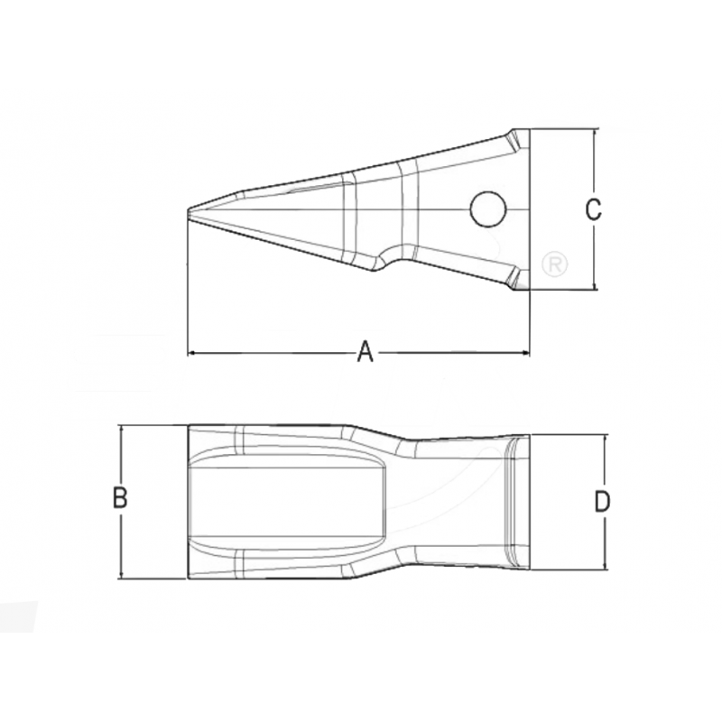 Гусеничный экскаватор-погрузчик Зуб J350 CVA / CAT