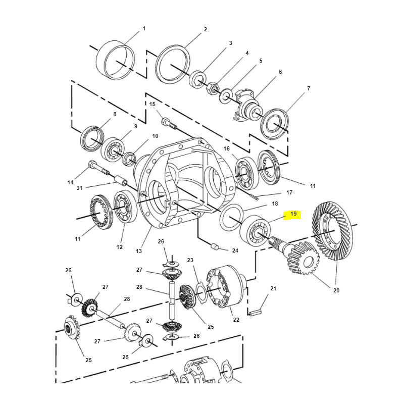 ПОДДОН ПОДШИПНИКА ЭКСКАВАТОРА-ПОГРУЗЧИКА TELEHANDLER