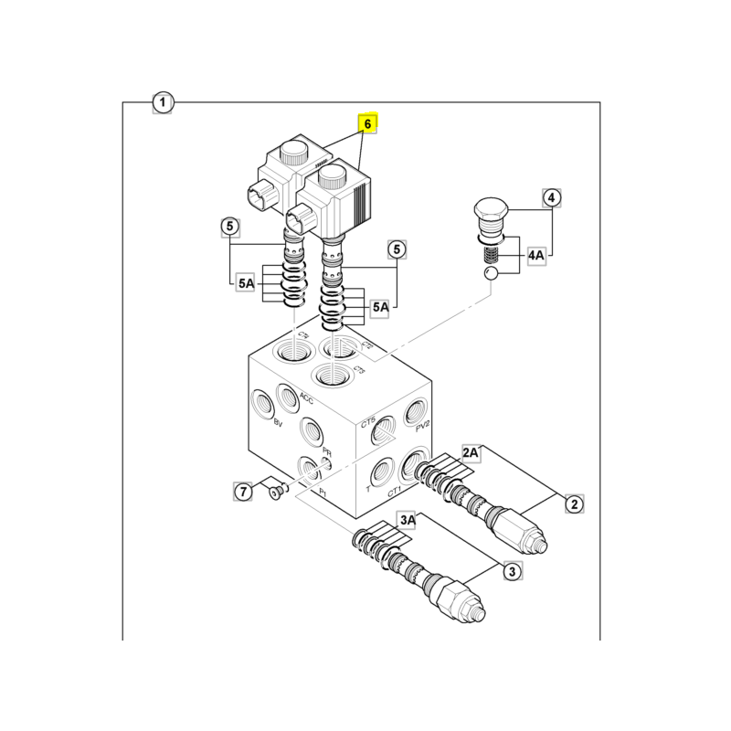 Катушка блока клапанов для мини-экскаватора JCB, оригинальная