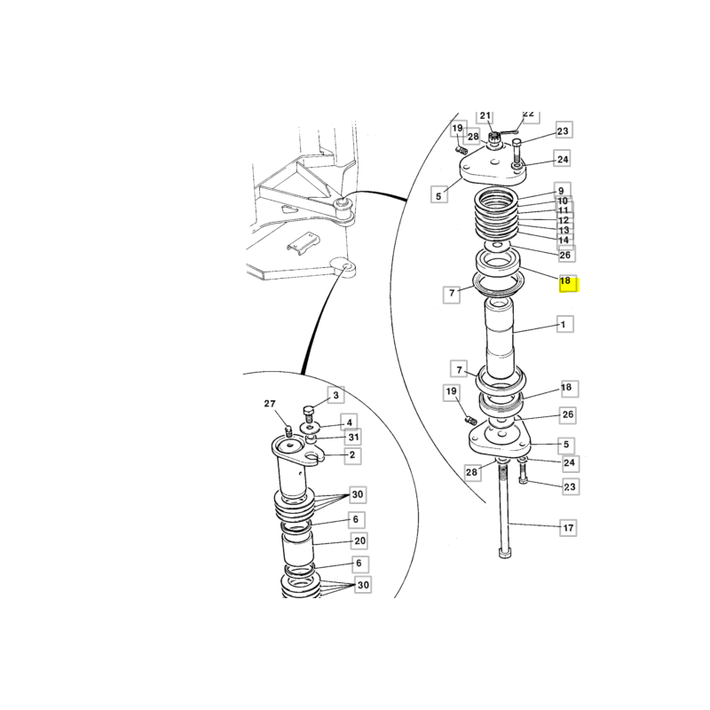 ПОДШИПНИК ШАРНИРНОГО СОЕДИНЕНИЯ ПОГРУЗЧИКА JCB
