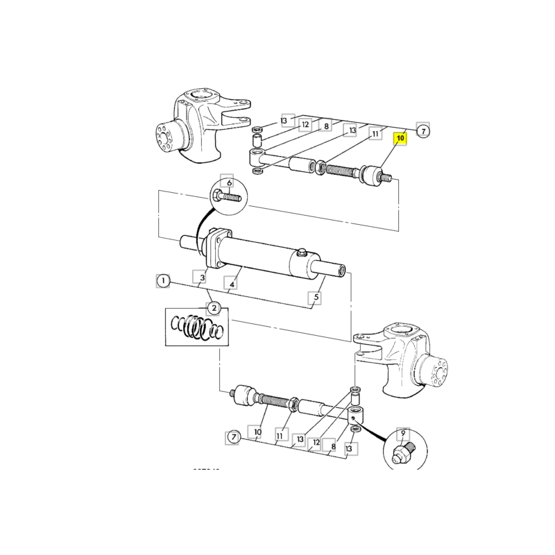 НАКОНЕЧНИК РУЛЕВОГО ШТИФТА JCB ЭКСКАВАТОР