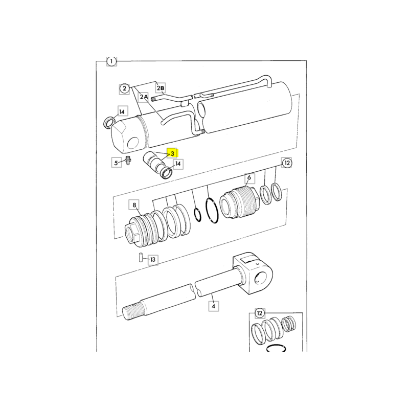 ЭКСКАВАТОР-ПОГРУЗЧИК 3CX 4CX CVA ВТУЛКИ ПОРШНЯ ПОГРУЖАТЕЛЯ/ВЕДРА JCB