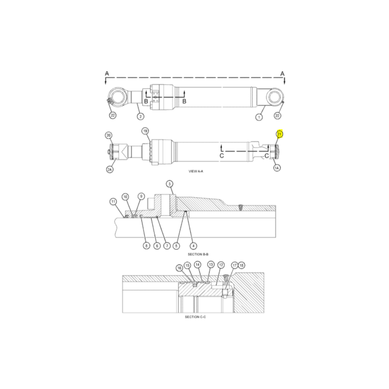 Уплотнение штифта CAT