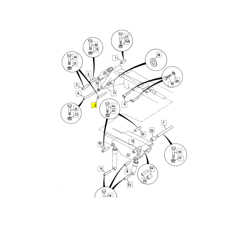 ШТИФТ СТРЕЛЫ ТЕЛЕСКОПИЧЕСКОГО ПОГРУЗЧИКА JCB