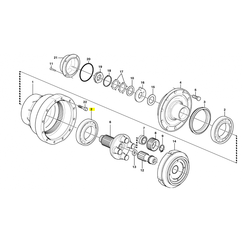 ПОДШИПНИК СТУПИЦЫ ПОГРУЗЧИКА VOLVO L120E L110G