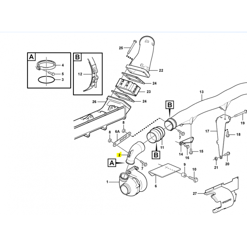 СОЕДИНИТЕЛЬНЫЙ ВАЛ ДЛЯ ПОГРУЗЧИКА VOLVO, ЭКСКАВАТОРА И САМОСВАЛА
