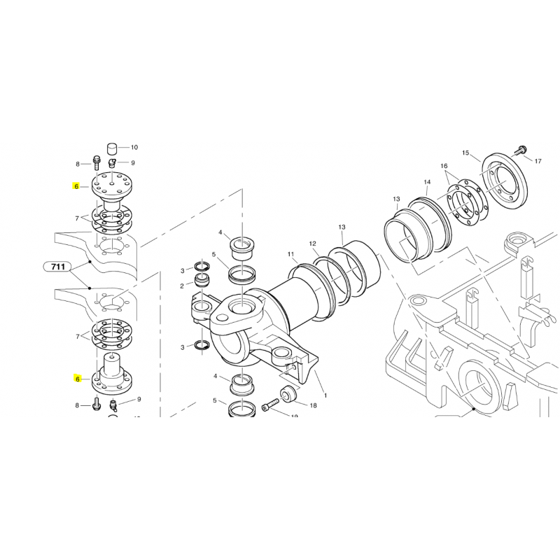 ШТИФТ-МУФТА МИНИ-ПОГРУЗЧИКА VOLVO
