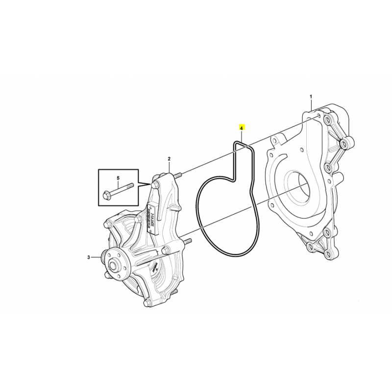 Уплотнение водяного насоса Volvo