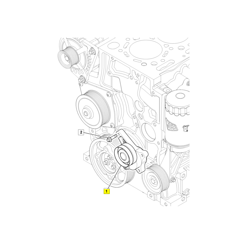 Натяжитель ремня экскаватора-погрузчика JCB DIESELMAX