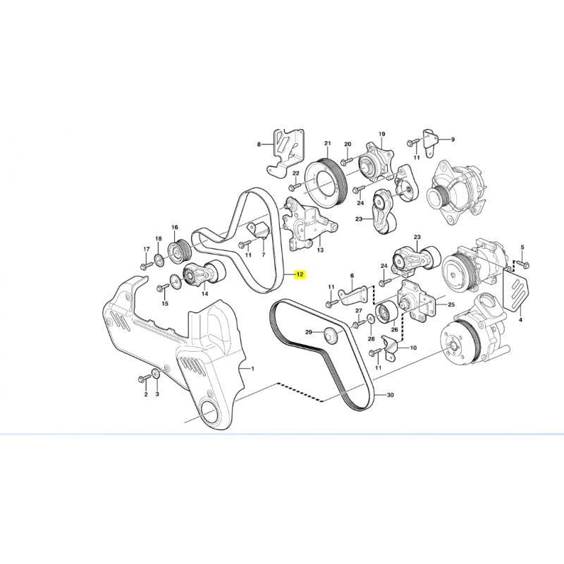 КЛИНОВОЙ РЕМЕНЬ ДЛЯ САМОСВАЛА VOLVO
