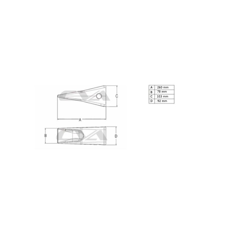 Скальный зуб J300, 6,8 кг, CVA