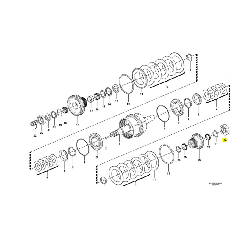 ПОДШИПНИК КОРОБКИ ПЕРЕДАЧ ПОГРУЗЧИКА CVA VOLVO