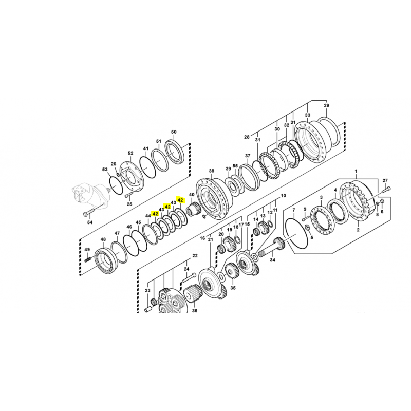 Фрикционный диск OEM для экскаватора Volvo