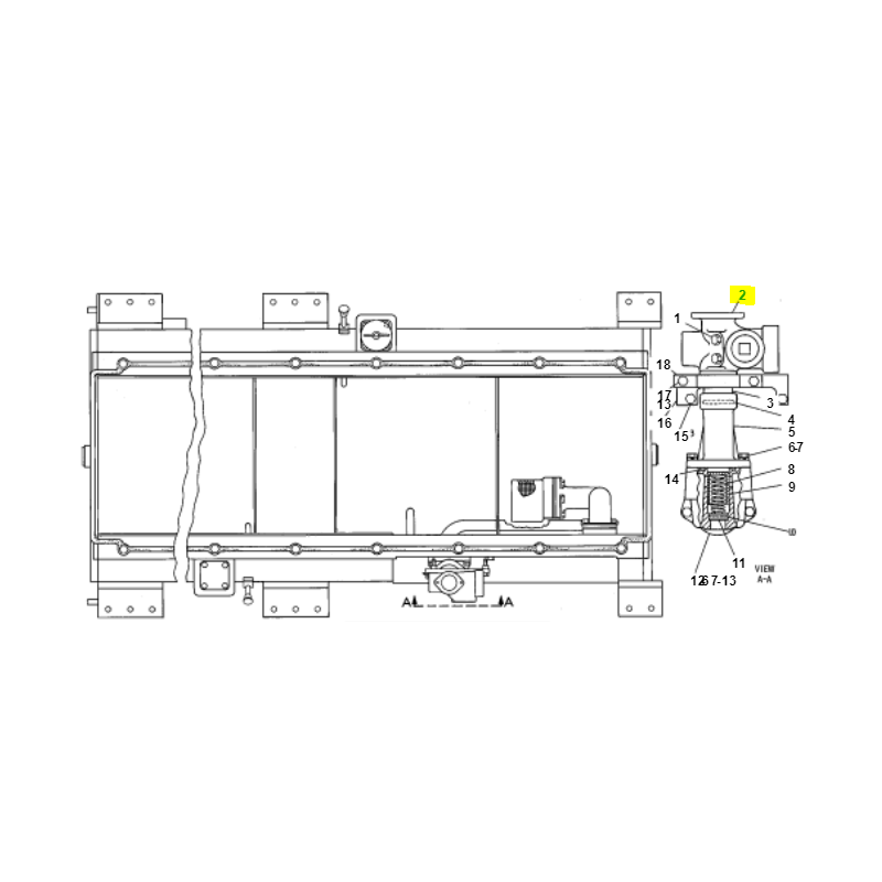 Тройник масляного поддона Caterpillar
