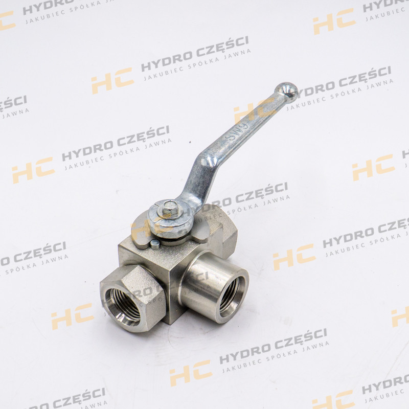 Шаровой кран JCB, 3 порта, 1/2 BSP-AZERI PARTS