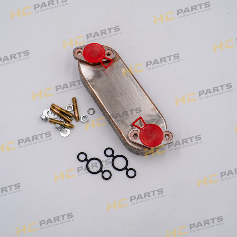 Масляный радиатор двигателя Perkins AA AB AK AR - 3CX 4CX KMP