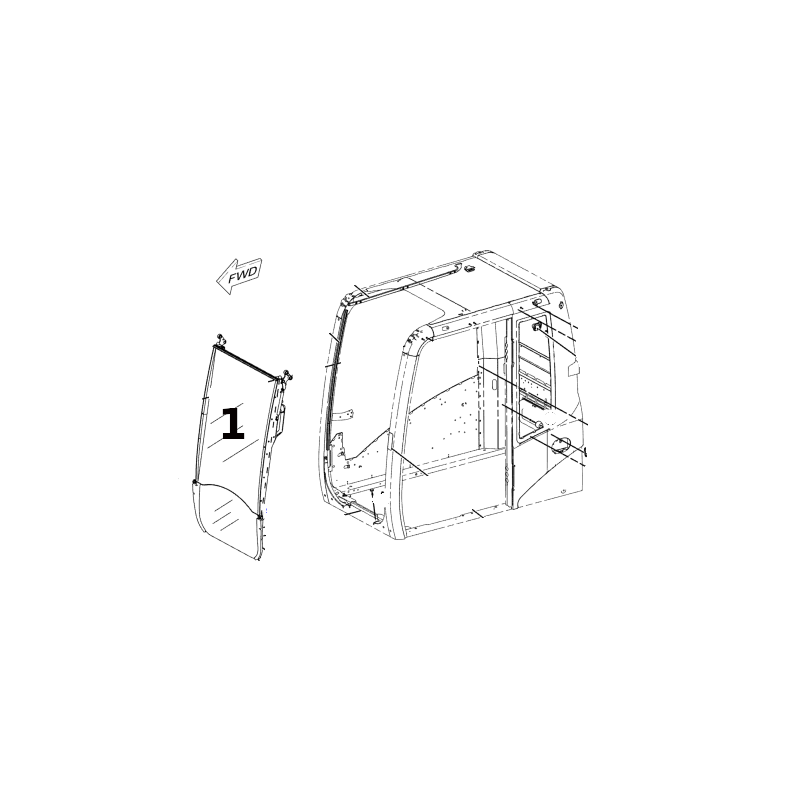 ВЕТРОВОЕ СТЕКЛО ВЕРХНЕЕ ПРОКАТНОЕ КОЛЕСО / ГУСЕНИЧНЫЙ ЭКСКАВАТОР CAT 320D M313D 2469987