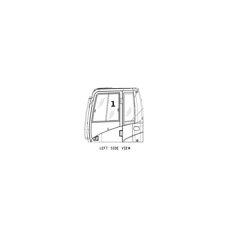КОЛЕСНЫЙ/ГУСЕНИЧНЫЙ ЭКСКАВАТОР М318К 318К 2109338 ДВЕРЬ ЭКСКАВАТОРА С ВЕРХНИМ СТЕКЛОМ