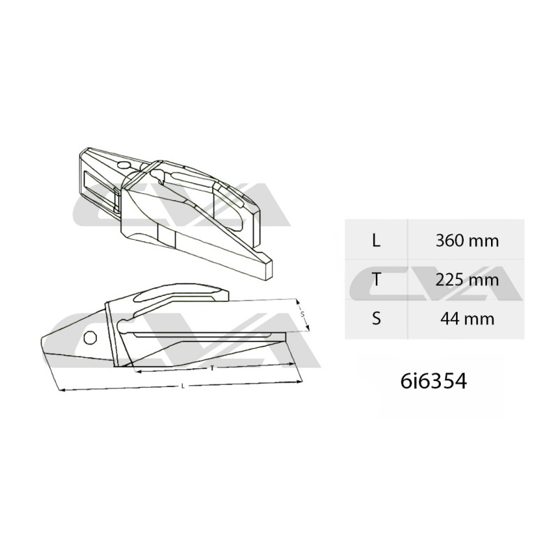 Адаптер CAT для системы зуба J350, 9,60 кг CVA